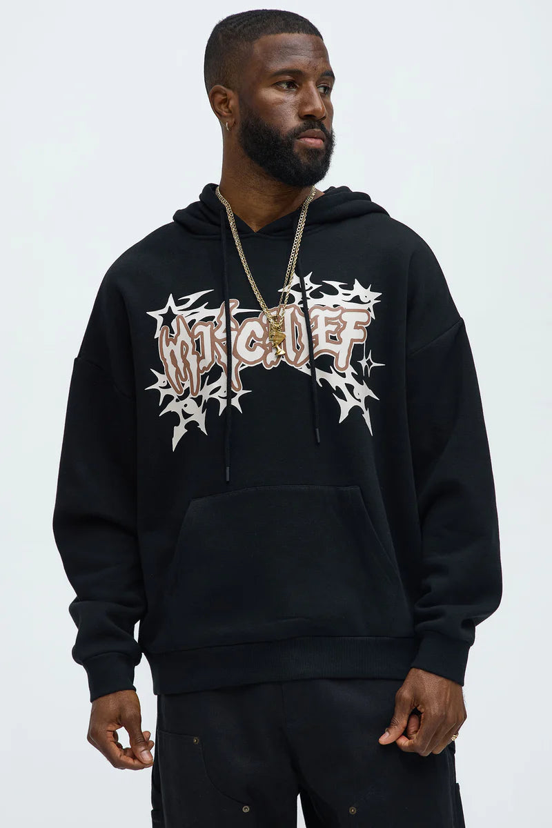 Mischief Oversized Hoodie - Black