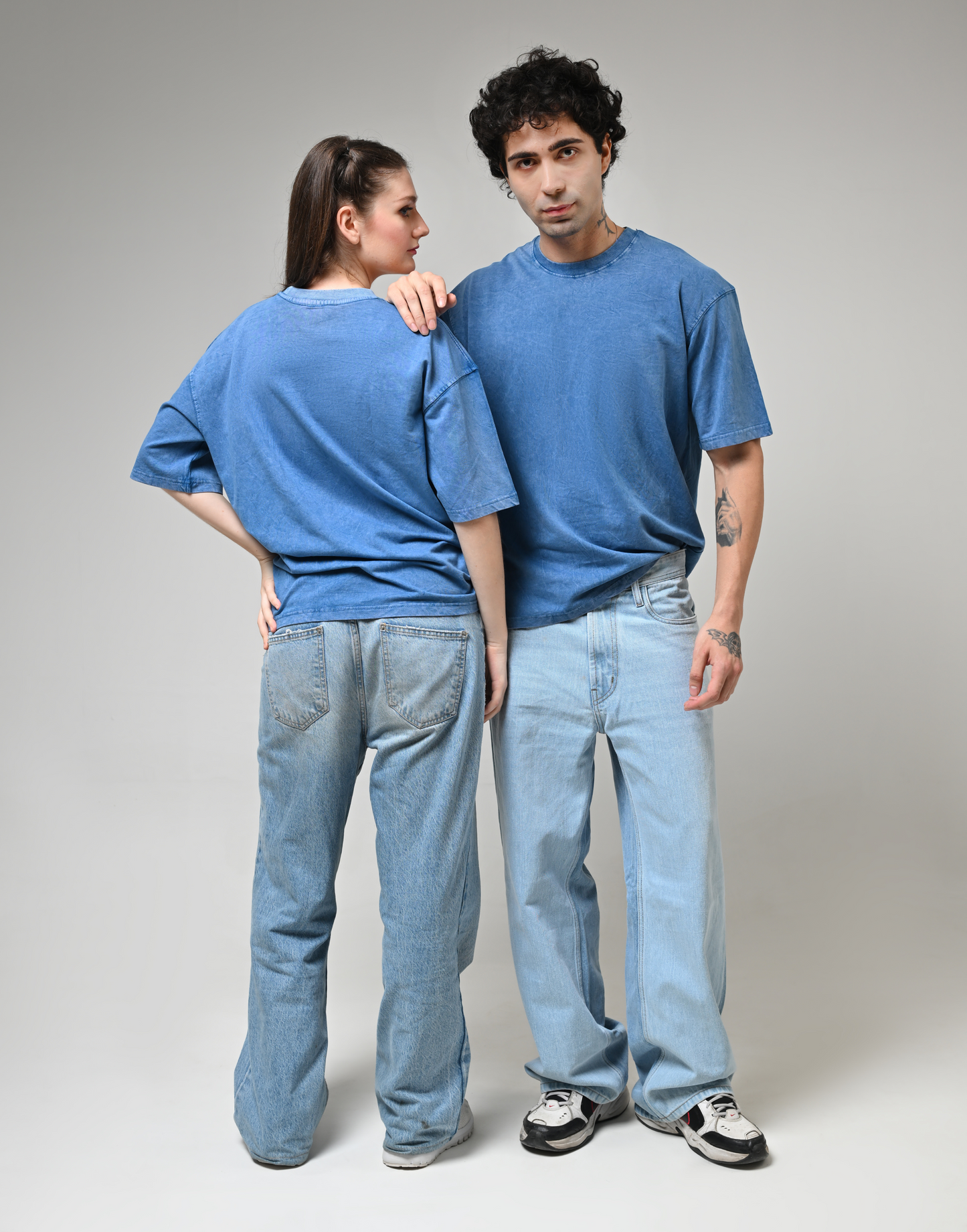 Acid Wash Ocean Blue