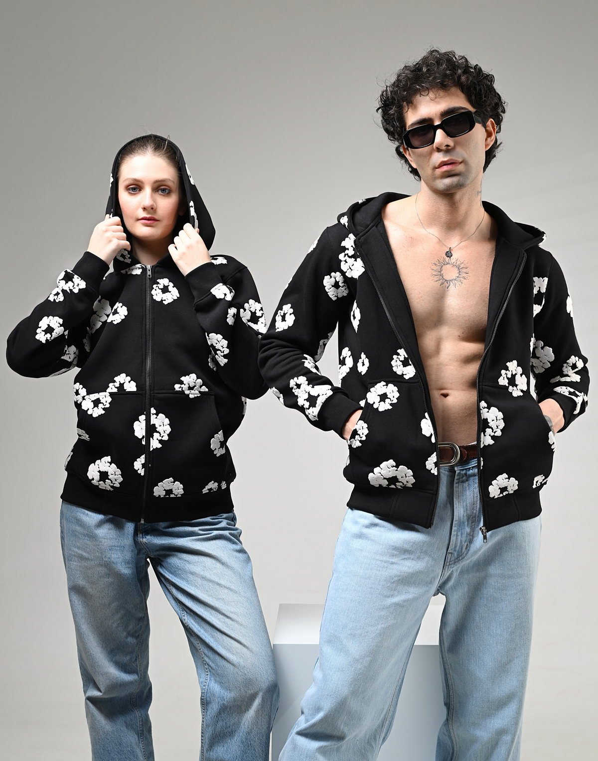 Regular Hoodies - Luxe Cotton Blossom