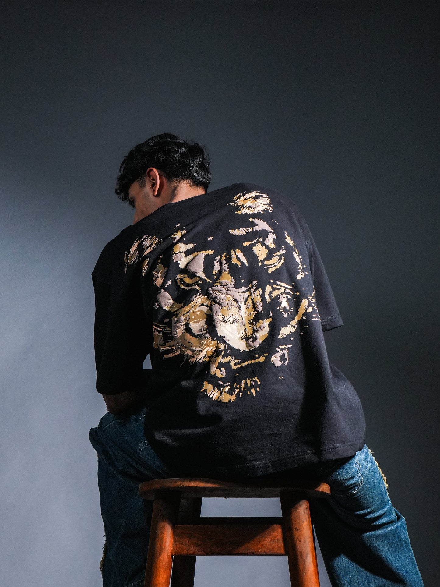 Fearless Tiger Oversized T Shirt