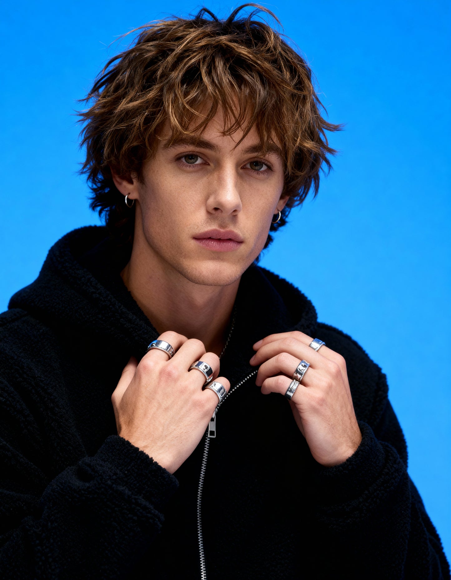 Midnight Sherpa Zip Hoodie