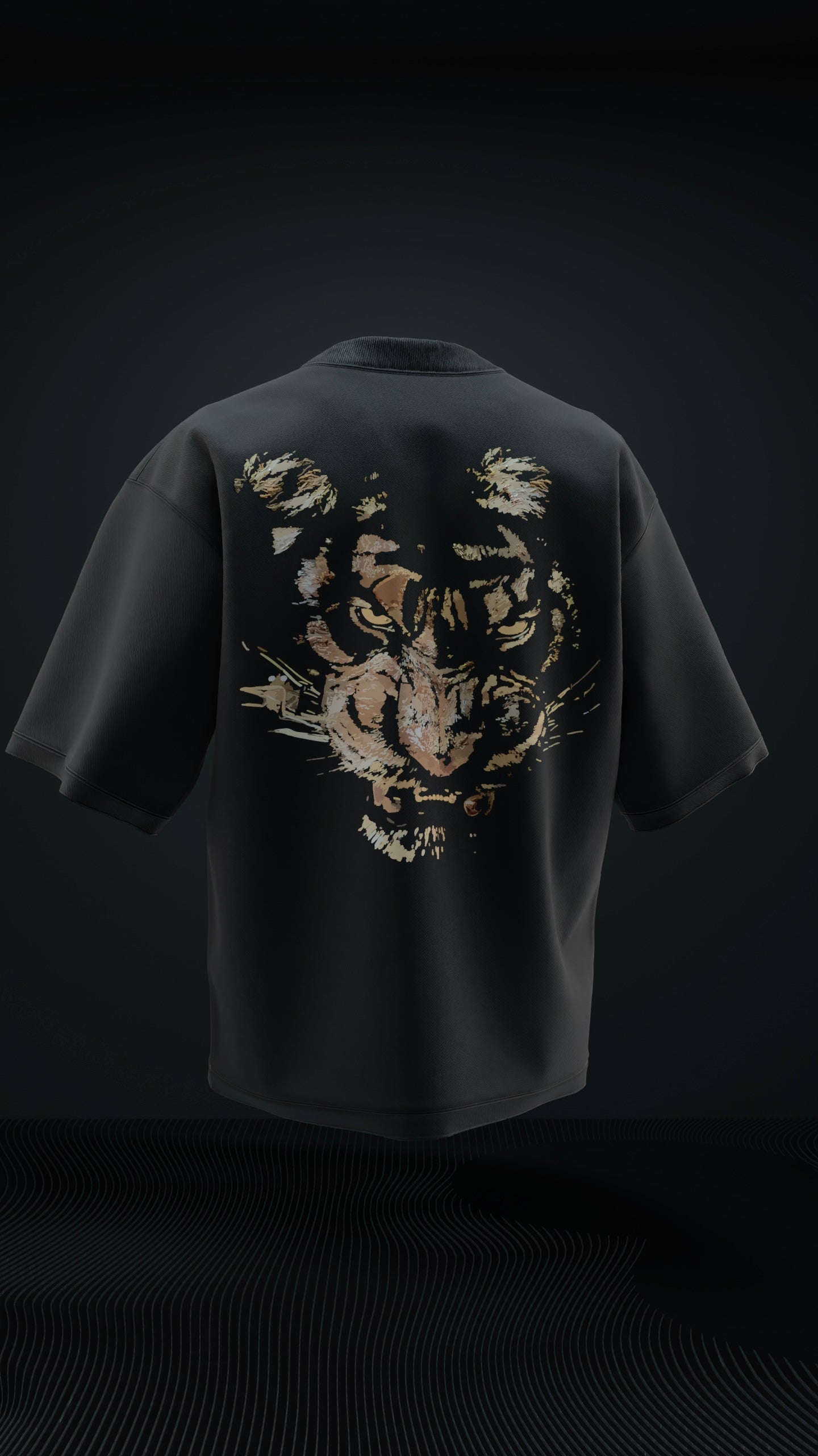 Fearless Tiger Oversized T Shirt
