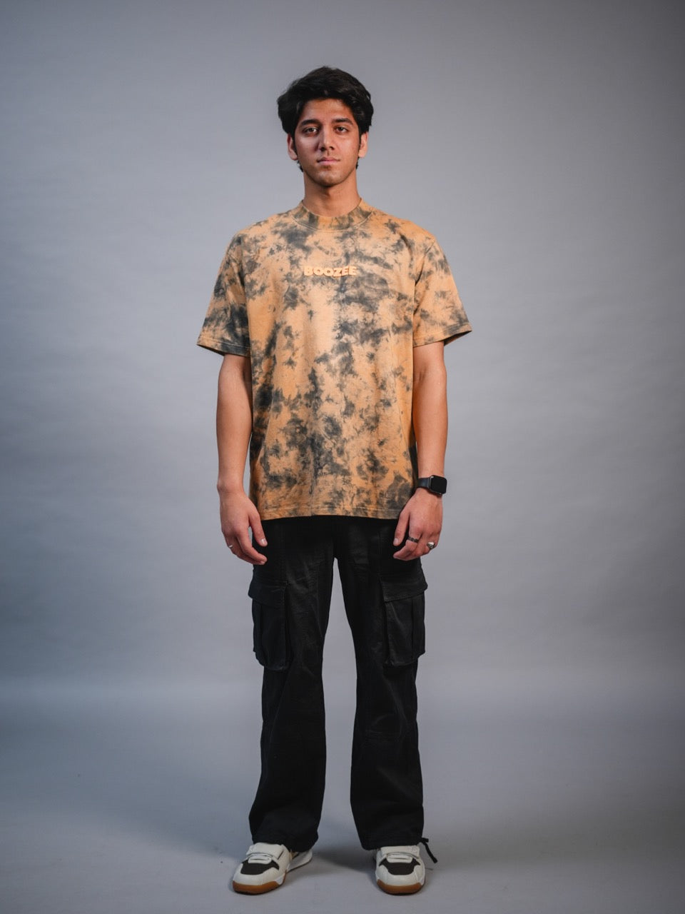 Orange Black Spray T-shirt