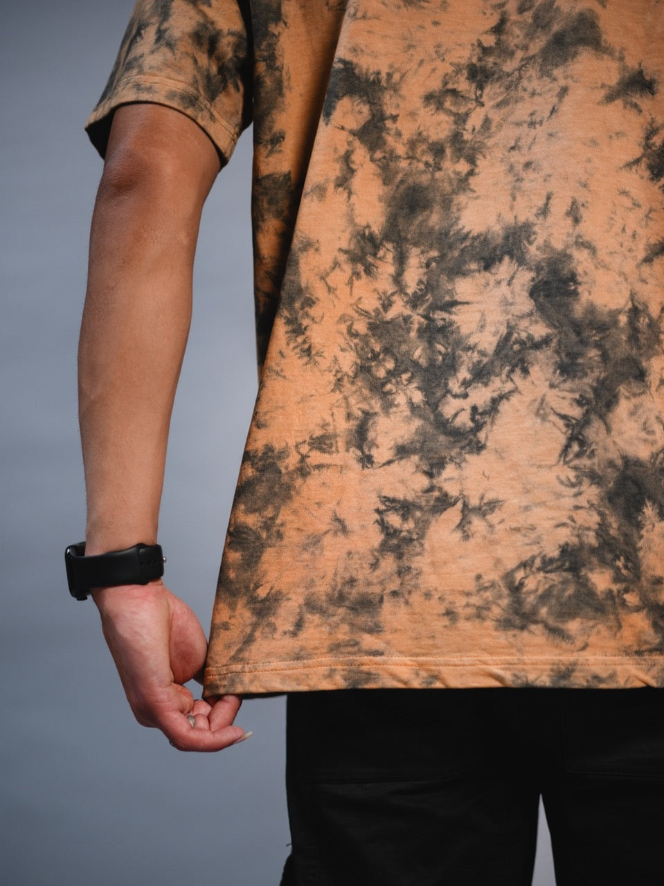Orange Black Spray T-shirt