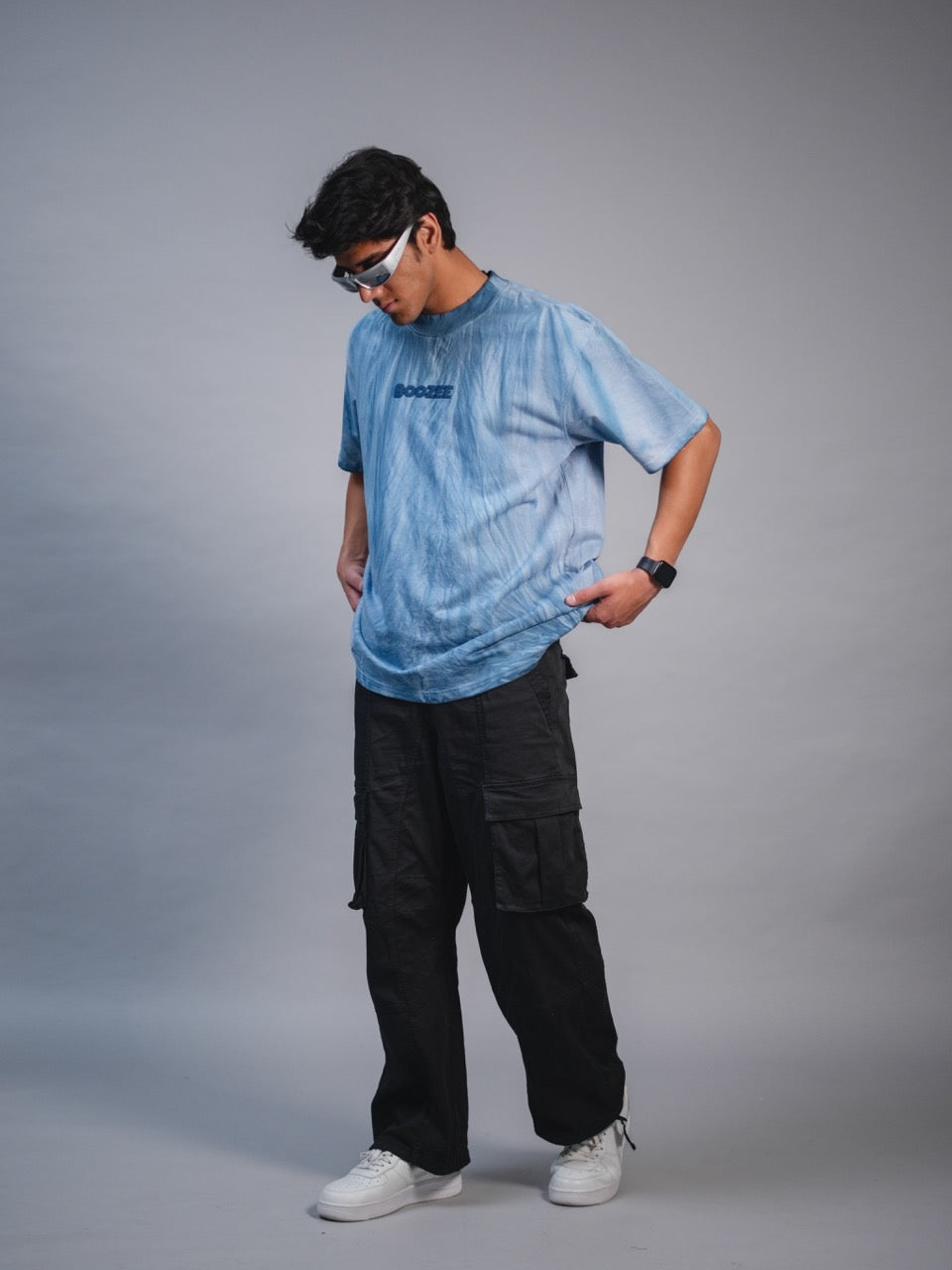 Blue Ice Dyed T-Shirt