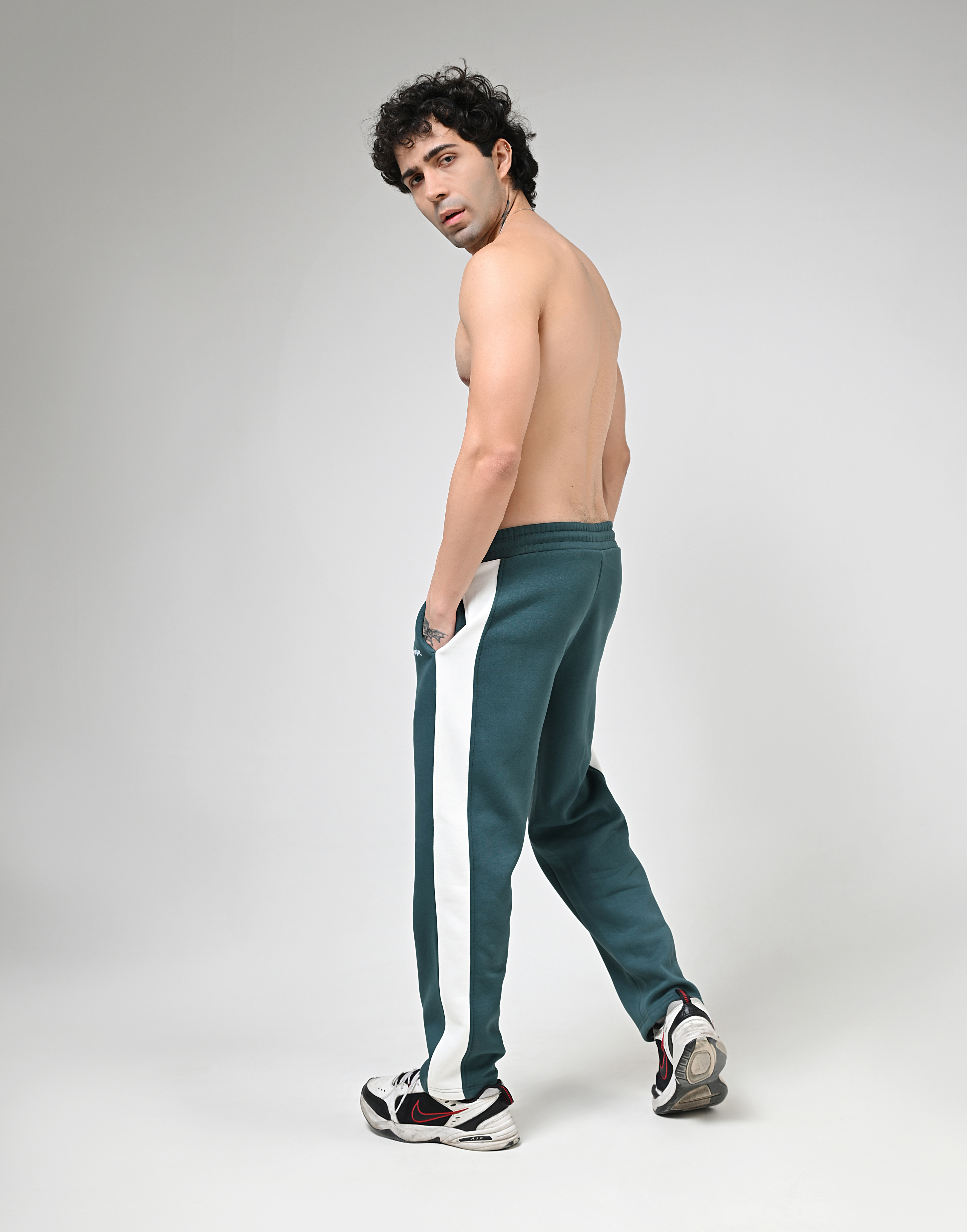 Green Warm Fleece Pants