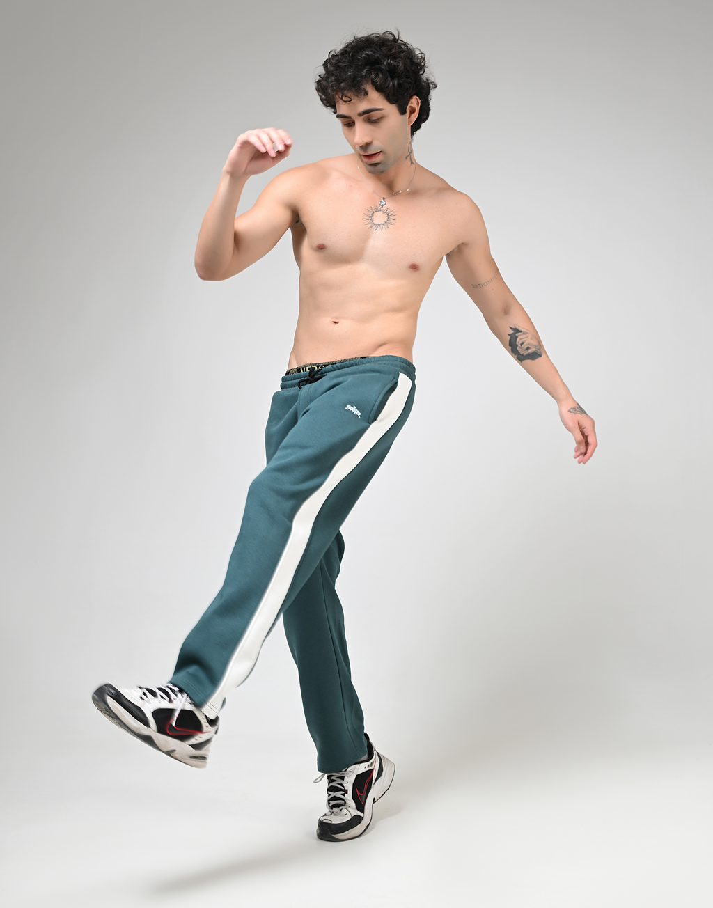Green Warm Fleece Pants