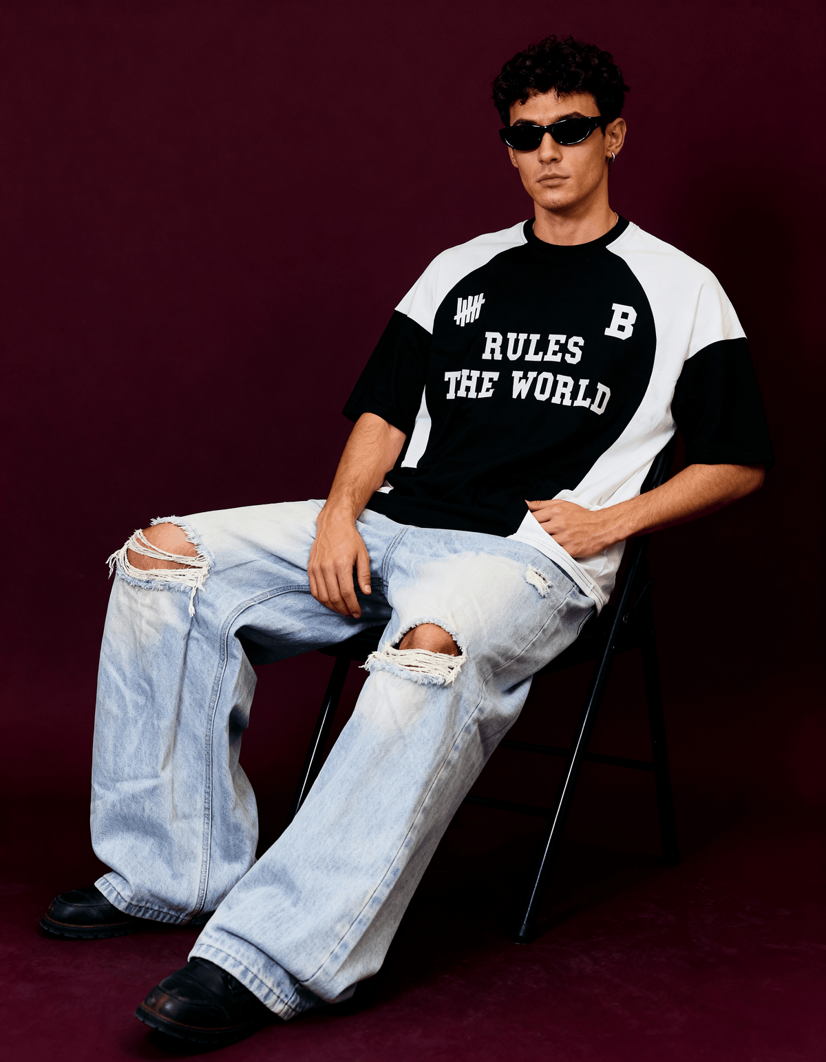 Rules The World Oversized T Shirt