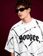 White - Brushstroke Drip Tshirt