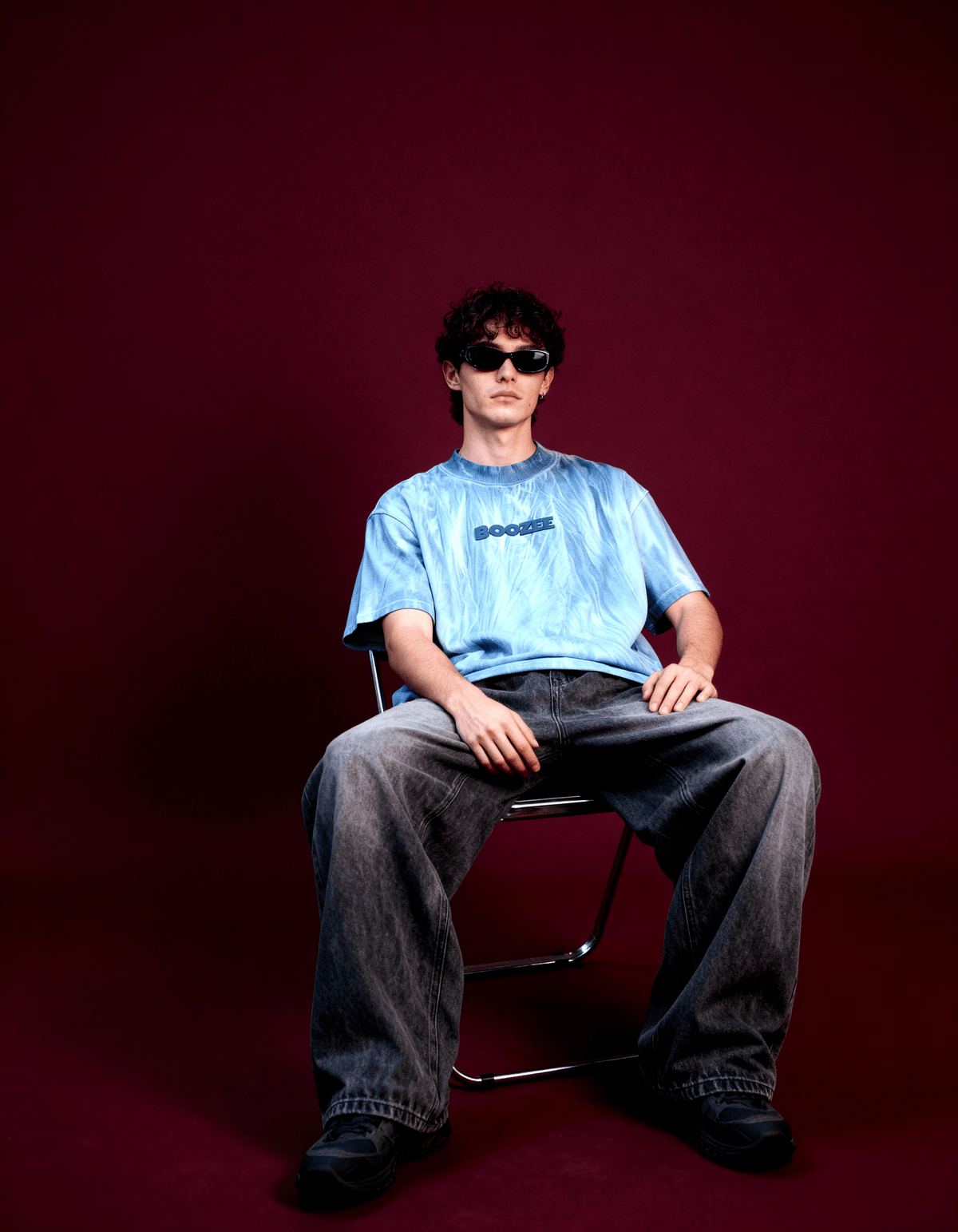 Blue Ice Dyed T-Shirt