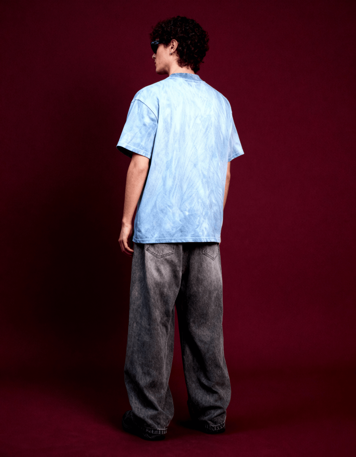 Blue Ice Dyed T-Shirt