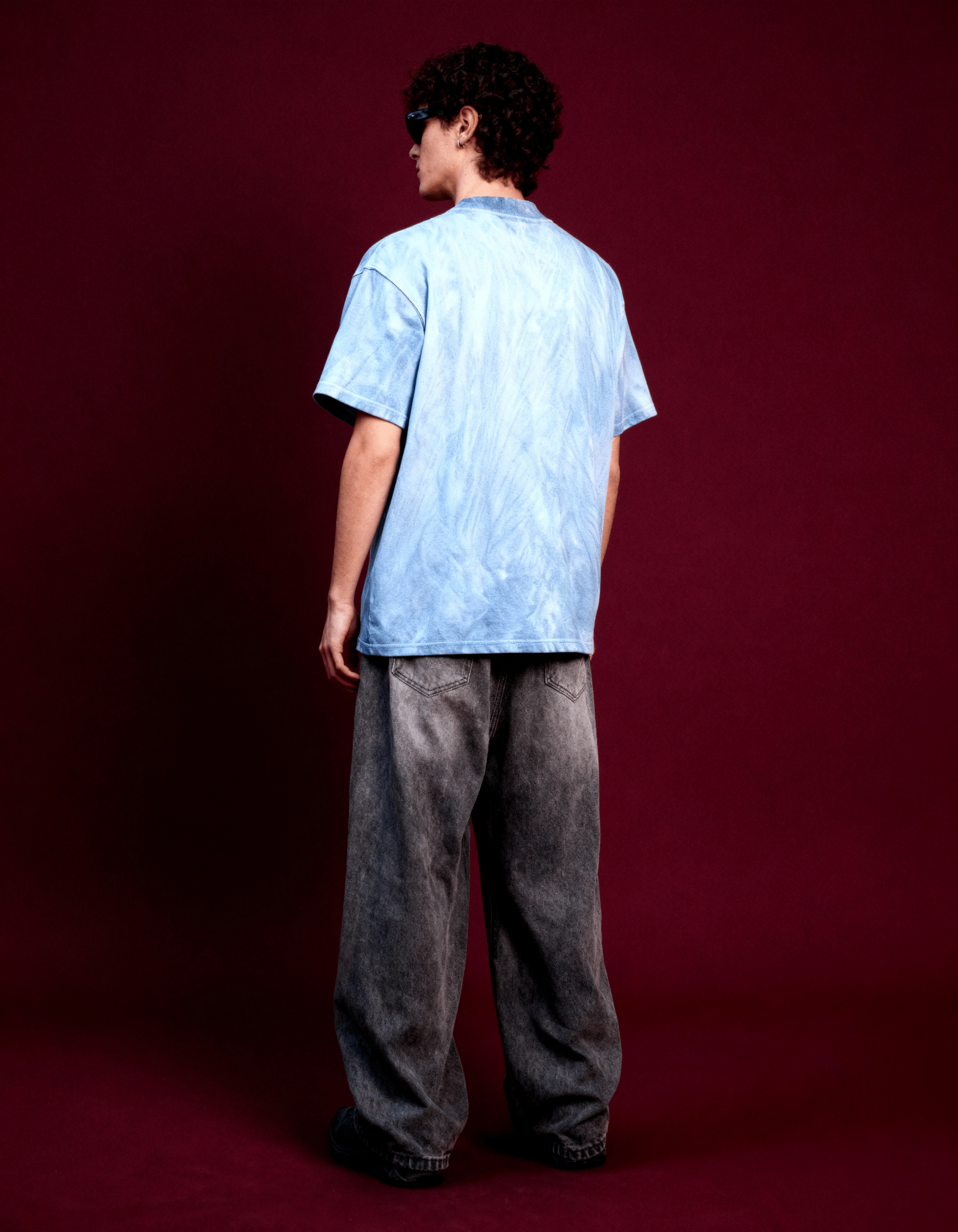 Blue Ice Dyed T-Shirt