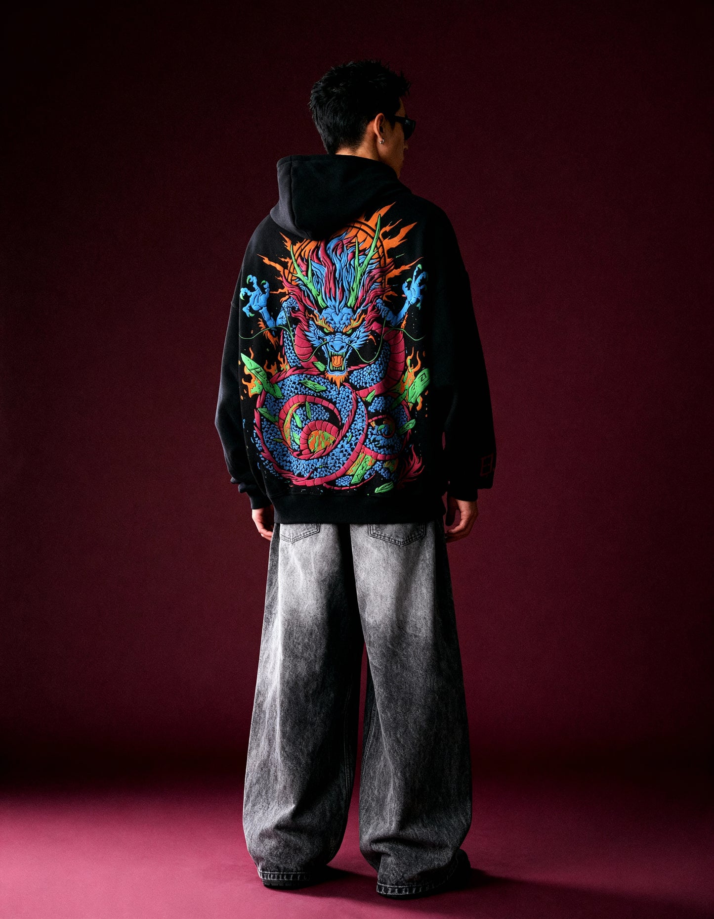 Inferno Dragon Oversized Hoodie