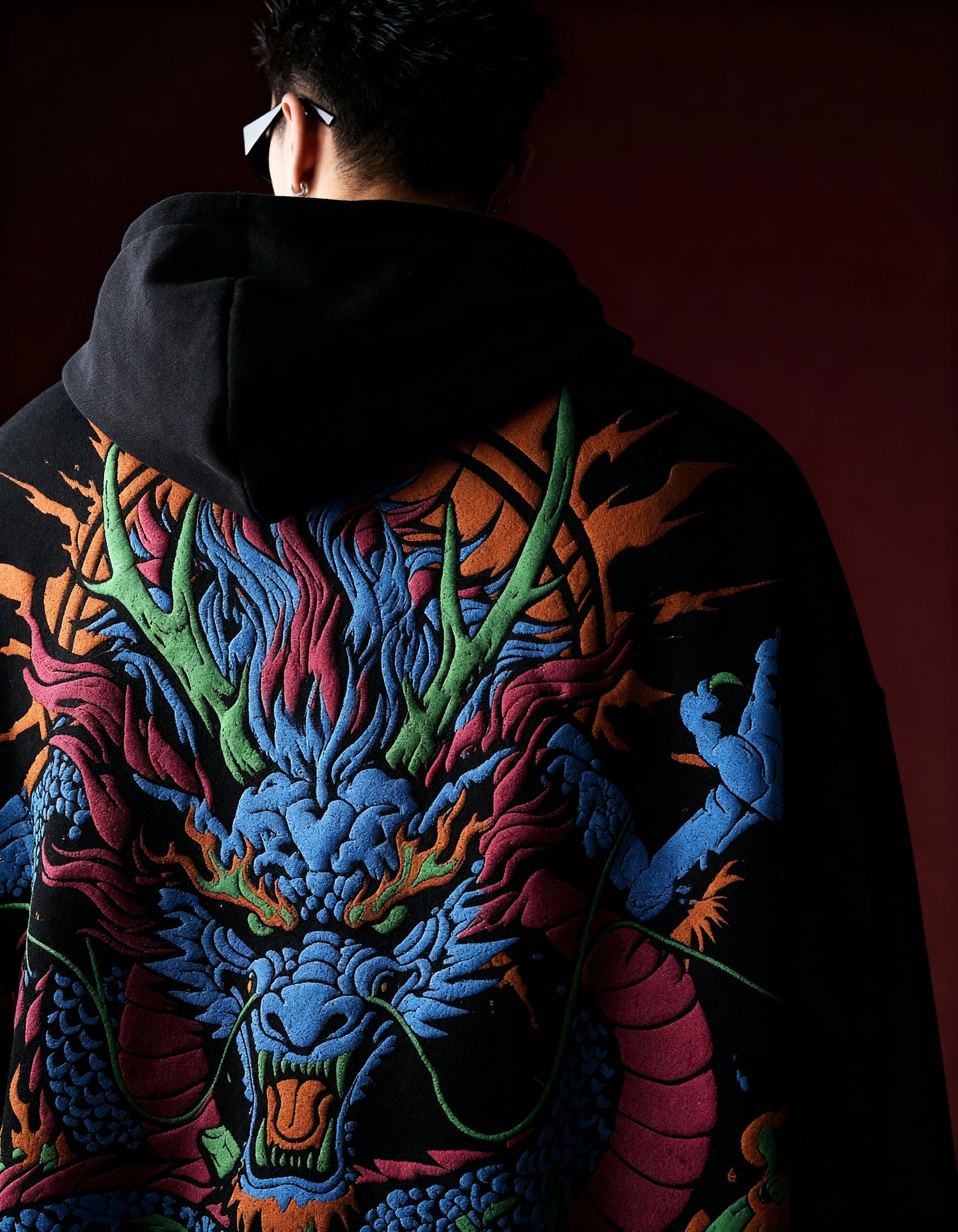 Inferno Dragon Oversized Hoodie