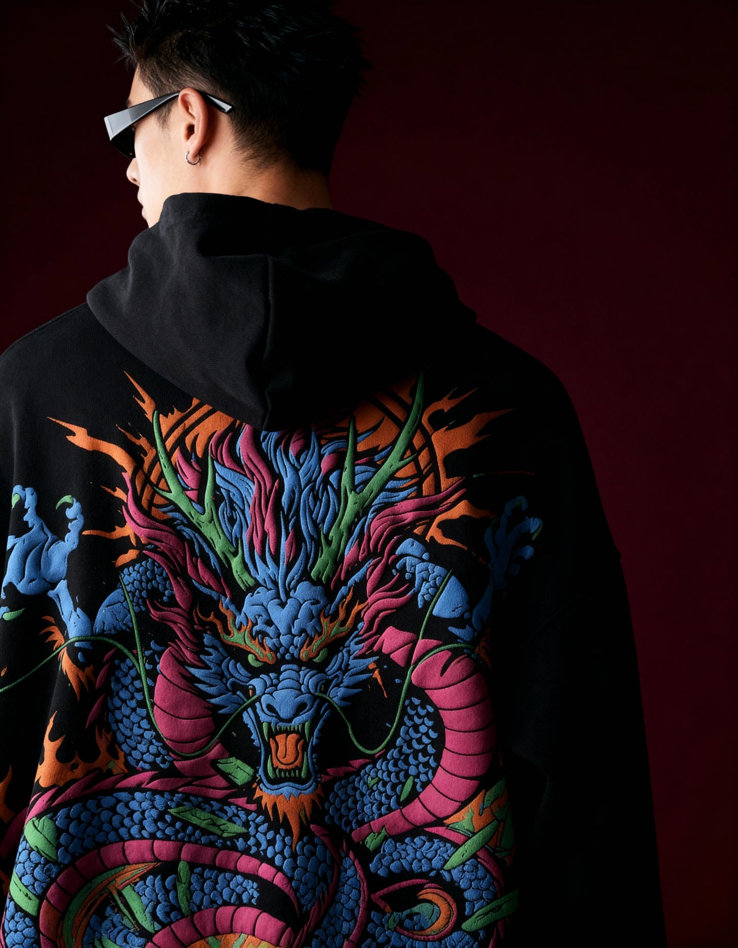 Inferno Dragon Oversized Hoodie