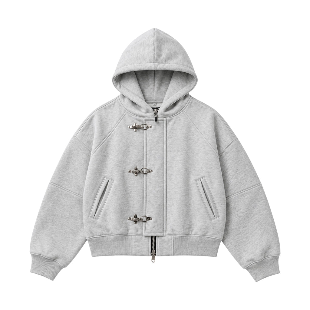 Grey Matter Clasp Hoodie
