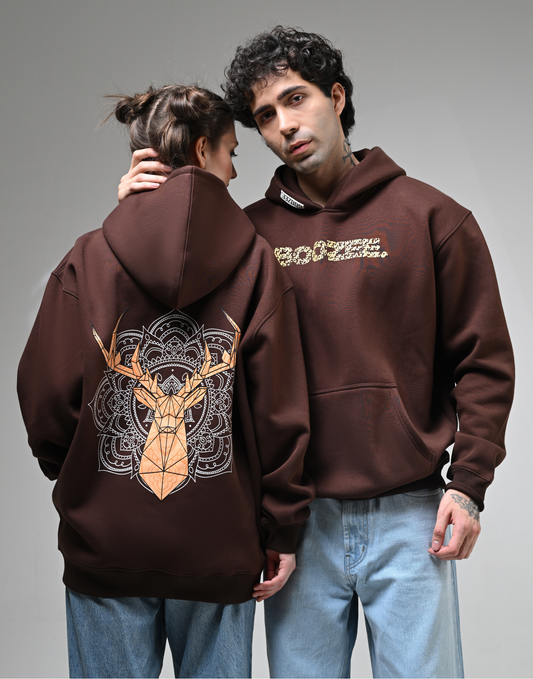 Oversized Hoodies - Mandala Vector Dear Hoodie