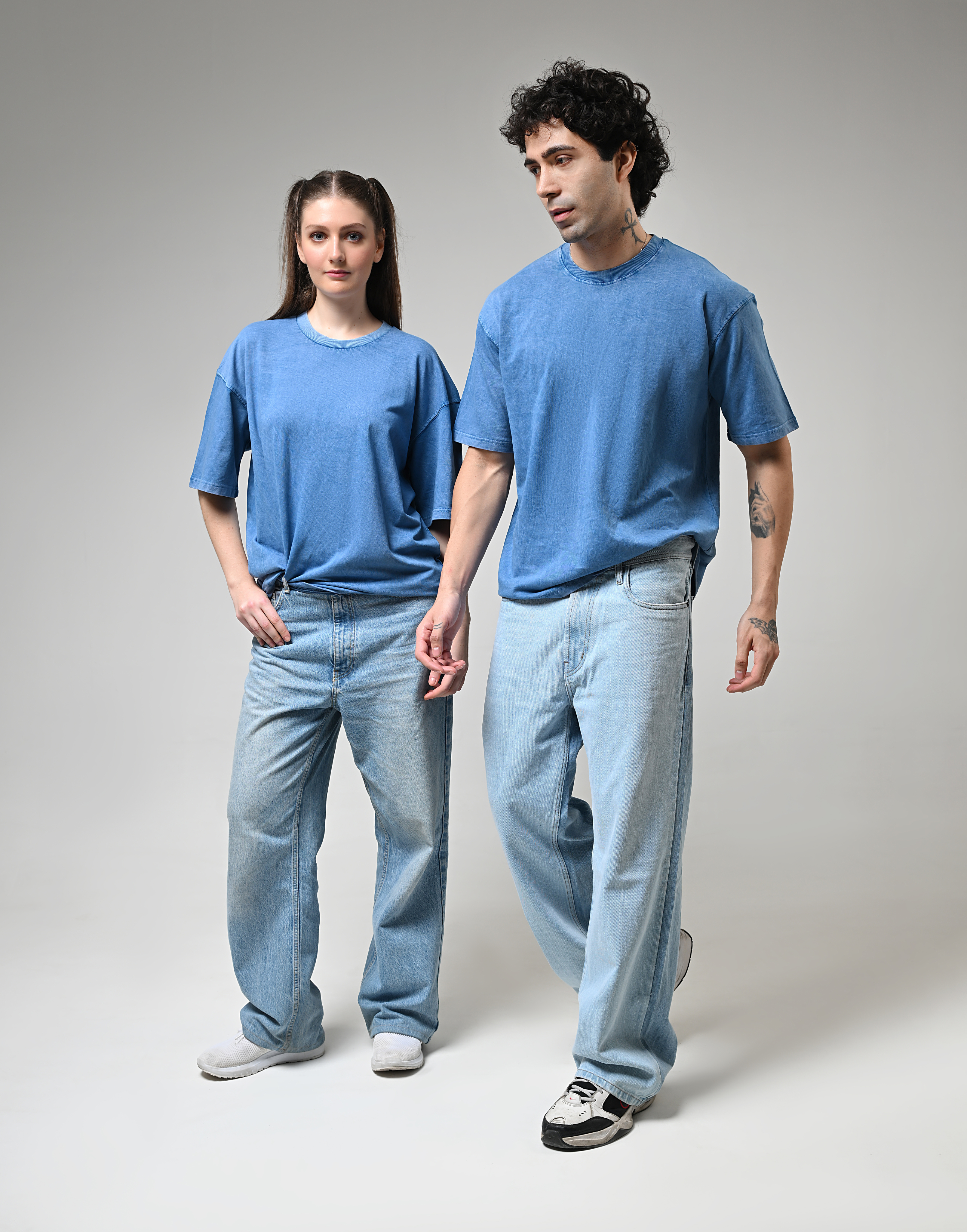 Acid Wash Ocean Blue
