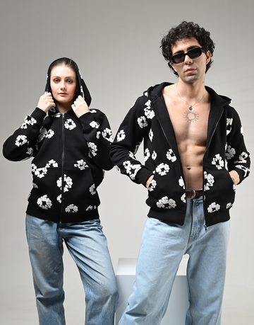 Regular Hoodies -  Luxe Cotton Blossom