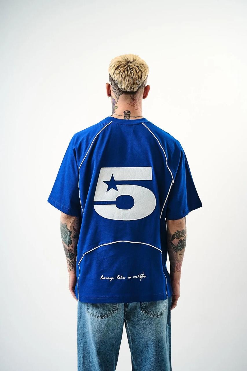 Jersey Number 5 Oversized T Shirt
