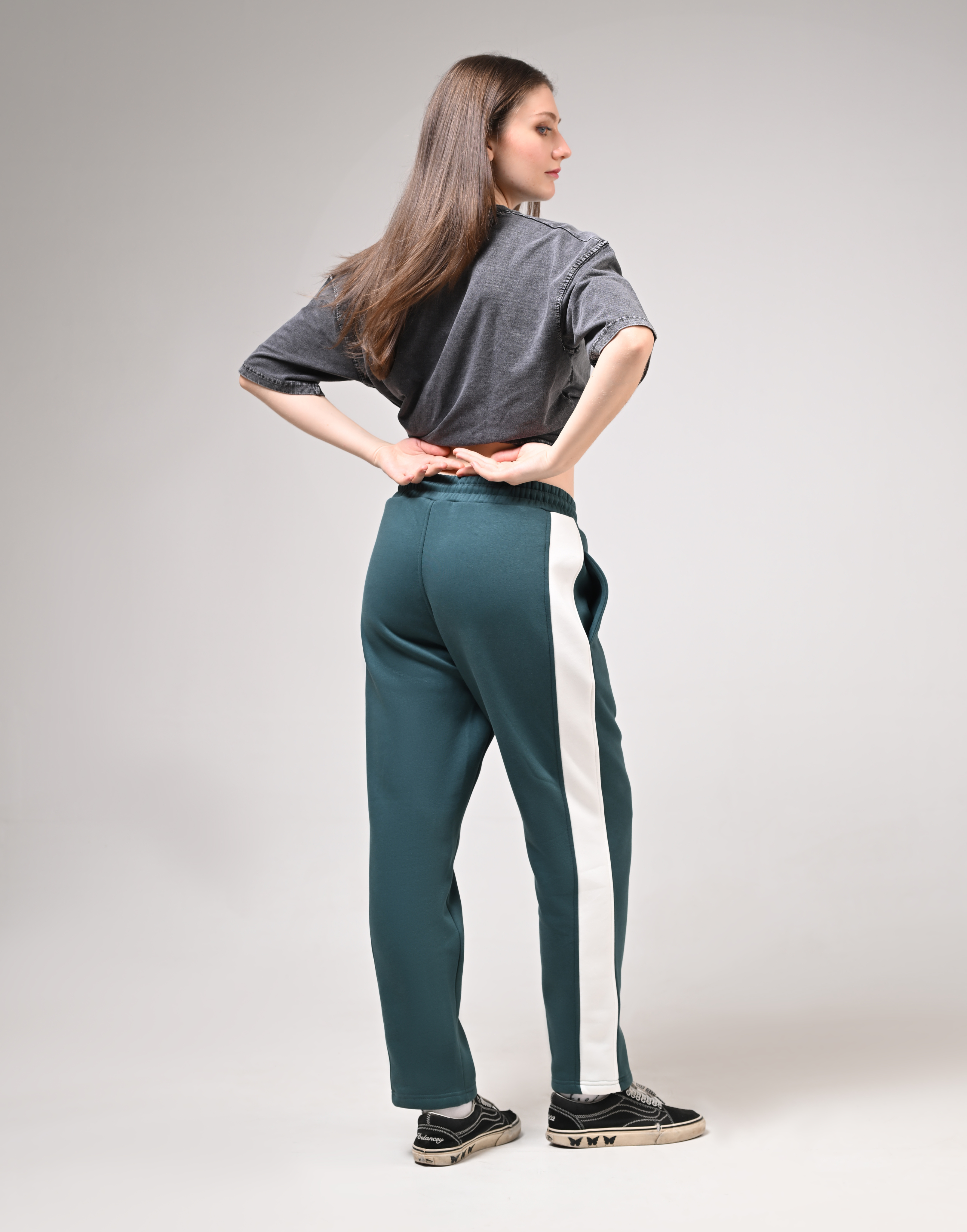 Green Warm Fleece Pants