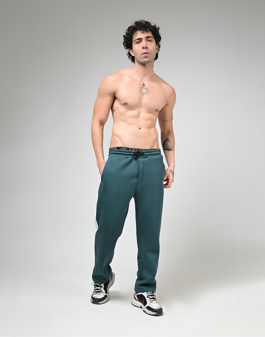 Green Warm Fleece Pants