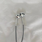 Chrome Silver Earphones