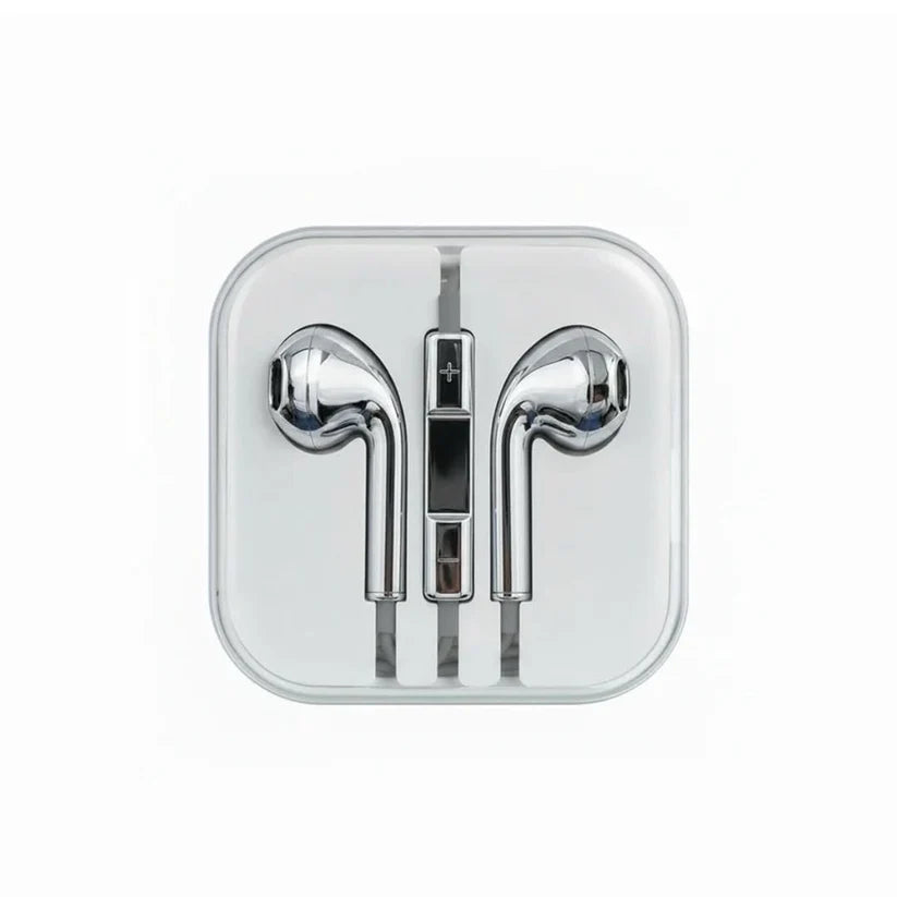 Chrome Silver Earphones