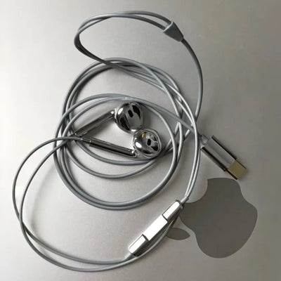 Chrome Silver Earphones