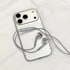 Chrome Silver Earphones