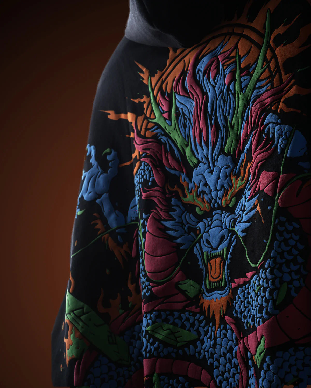 Inferno Dragon Oversized Hoodie