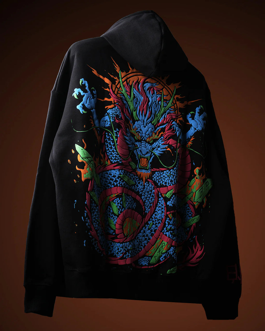 Inferno Dragon Oversized Hoodie