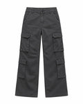 Women Deep Grey Cargo Pants