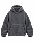Polar Fleece Hoodie - Vintage Grey