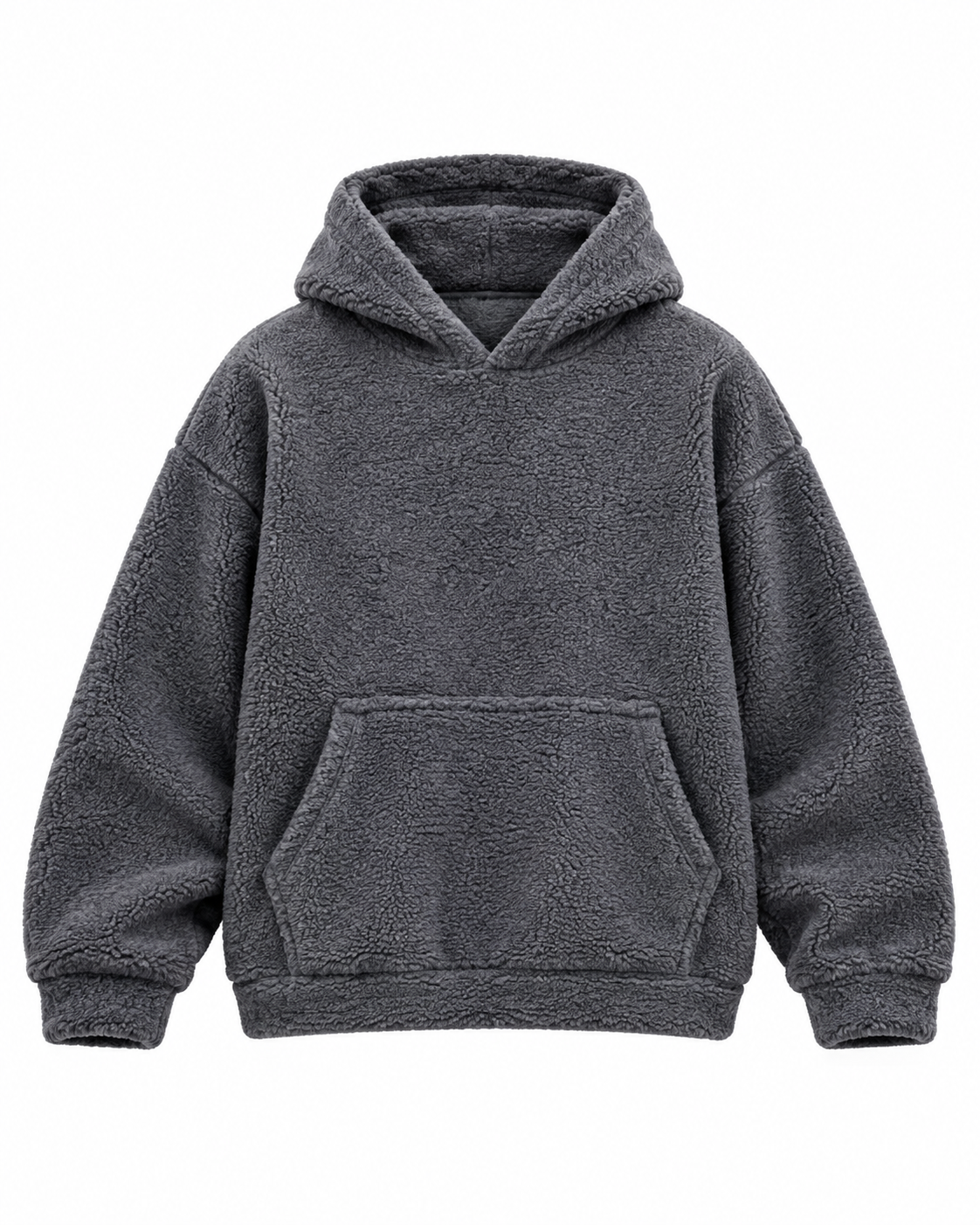 Polar Fleece Hoodie - Vintage Grey