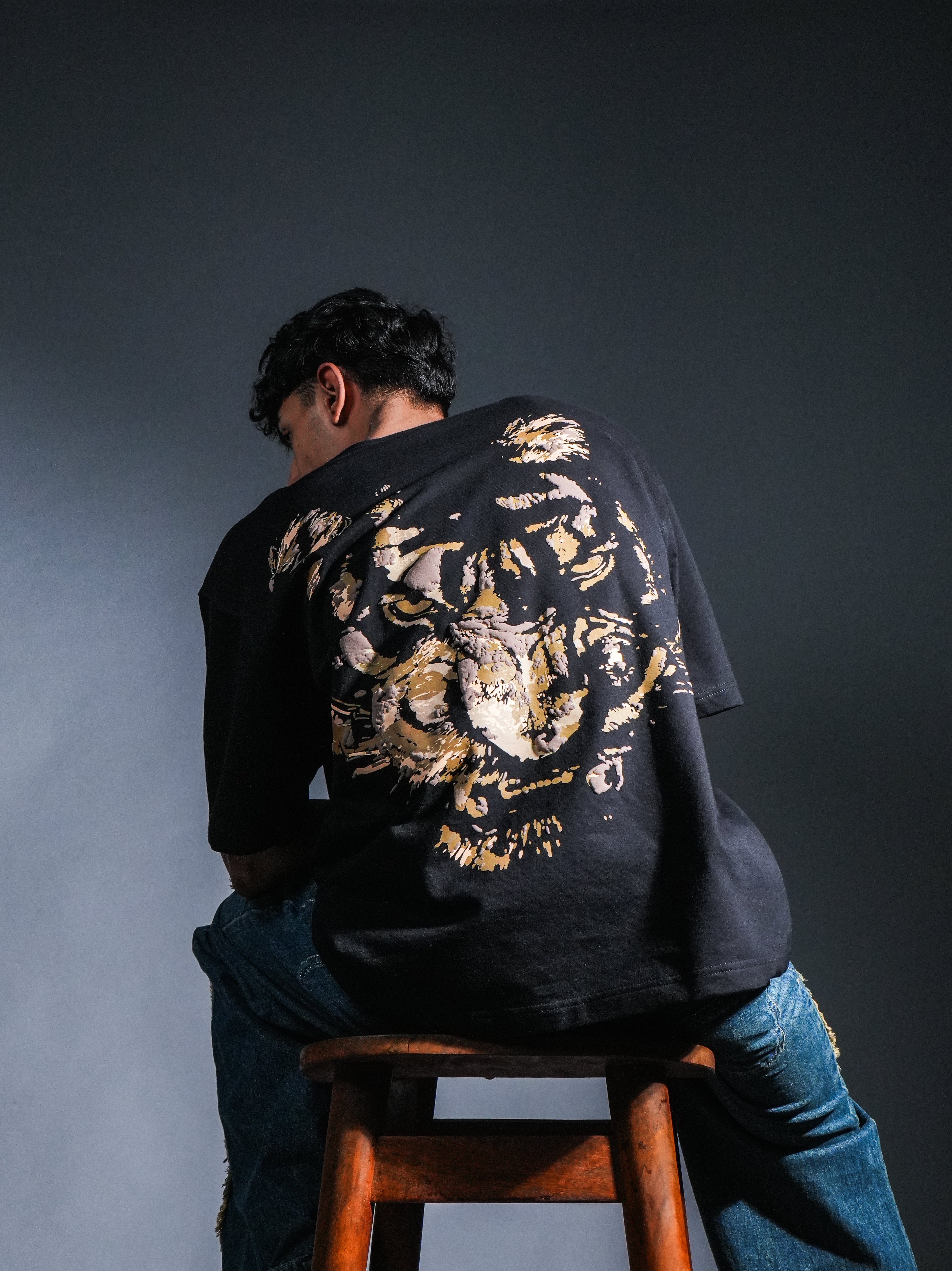 Fearless Tiger Oversized T Shirt