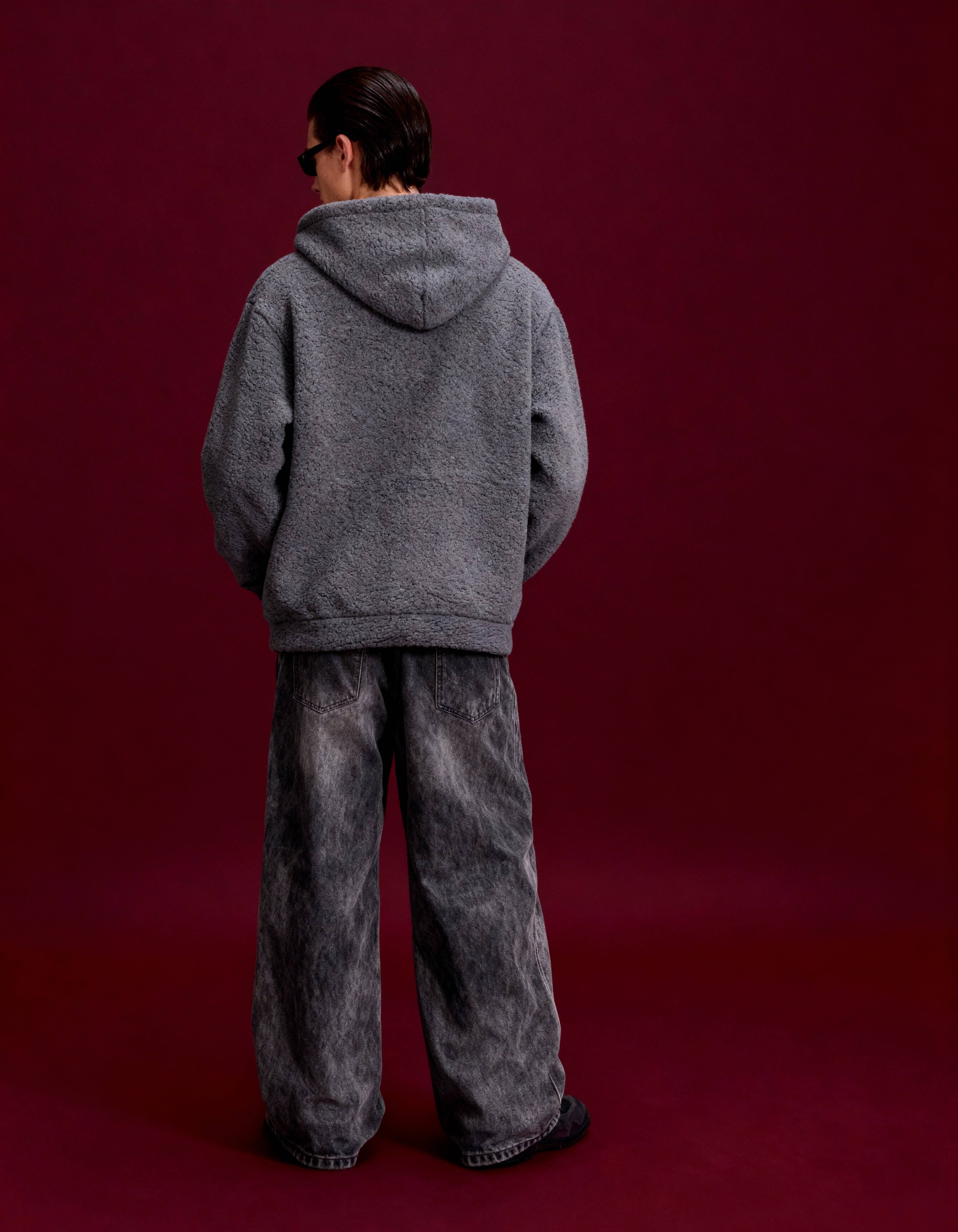 Polar Fleece Hoodie - Vintage Grey