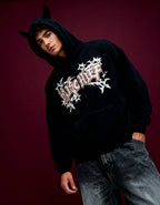 Mischief Oversized Hoodie - Black