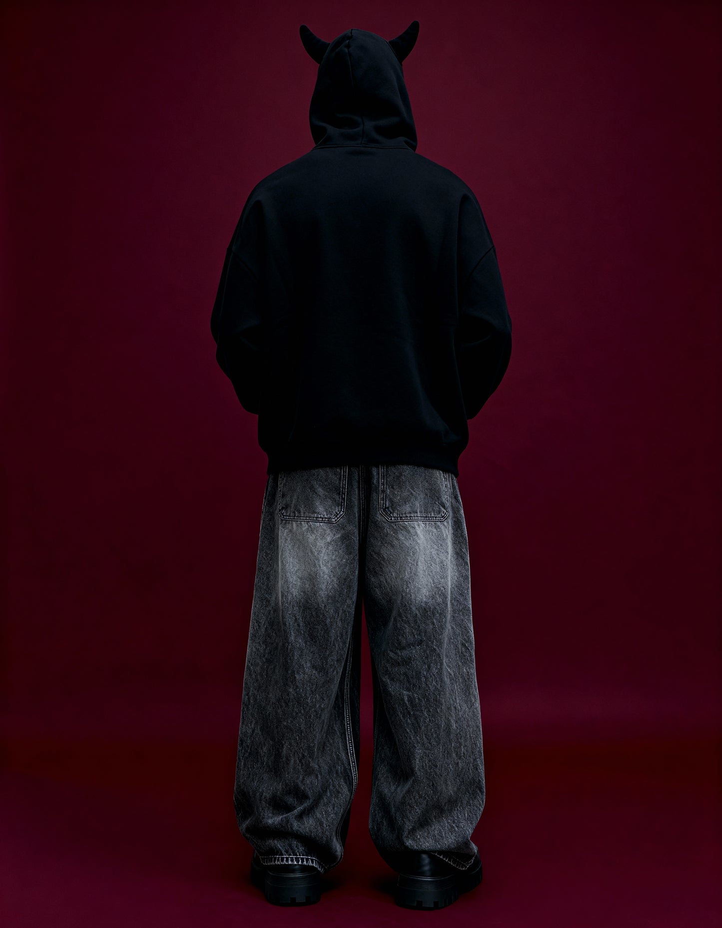 Mischief Oversized Hoodie - Black