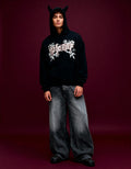 Mischief Oversized Hoodie - Black