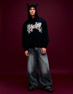 Mischief Oversized Hoodie - Black