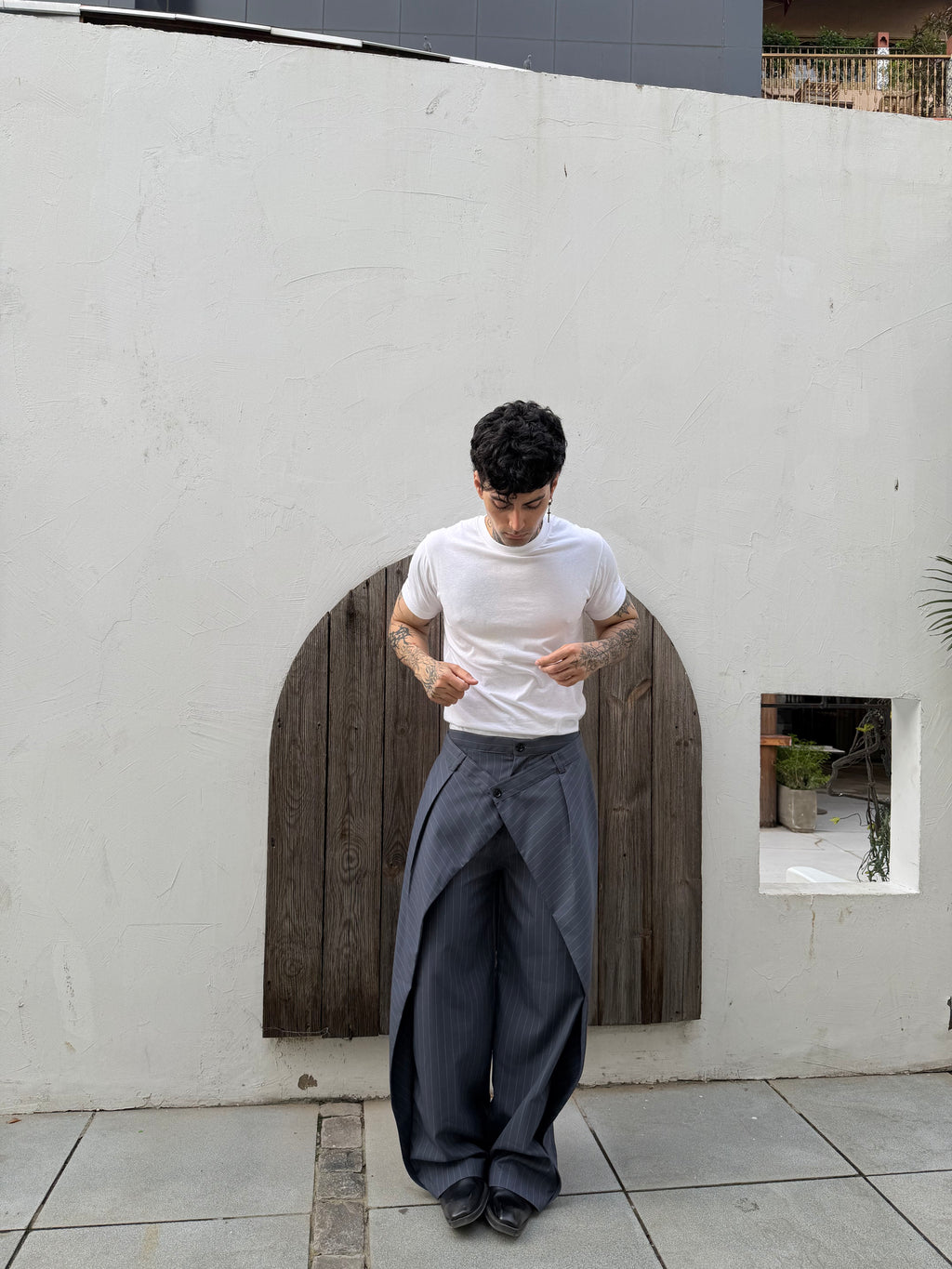 Forma Wrap Grey Trousers