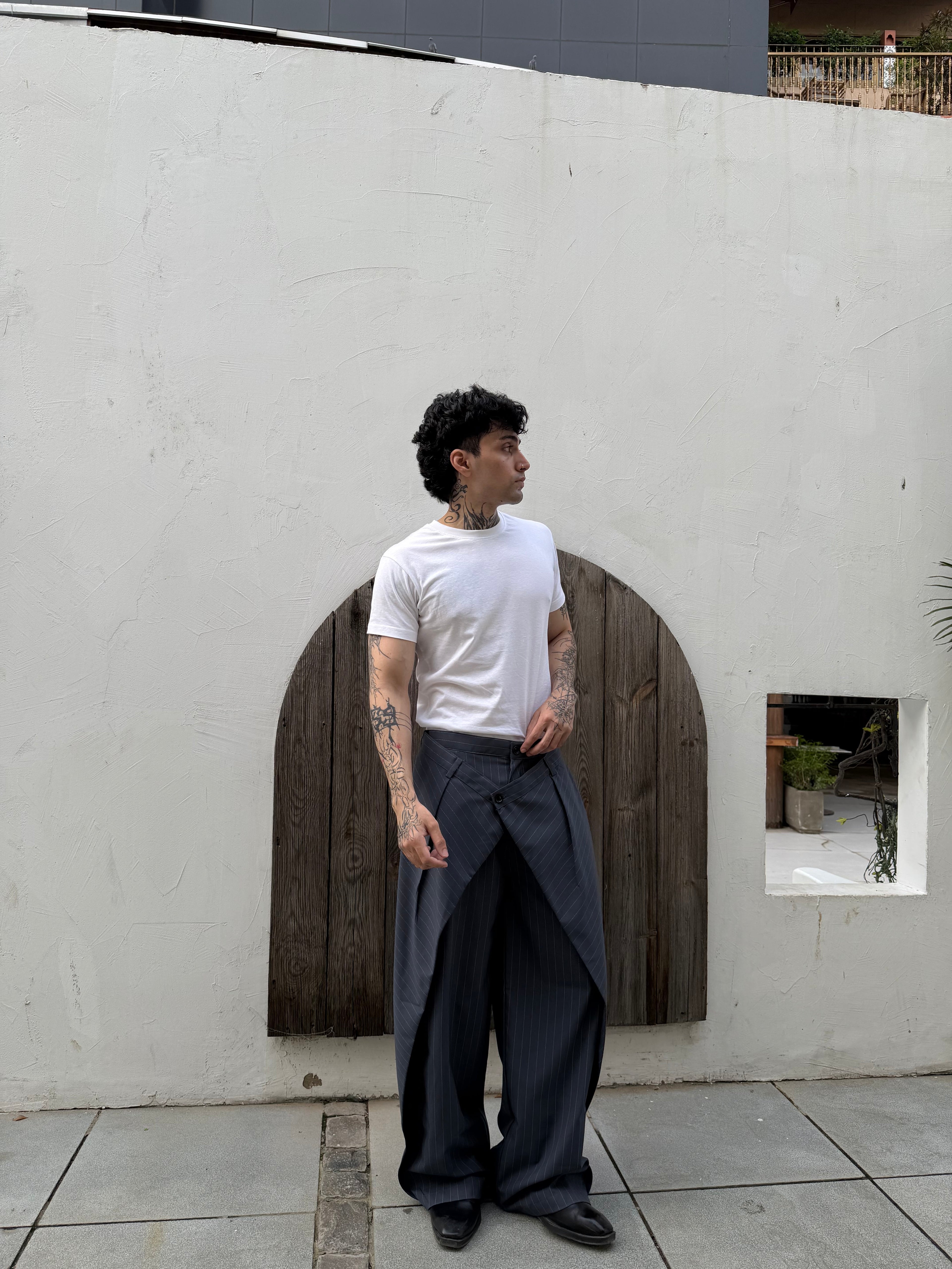 Forma Wrap Grey Trousers