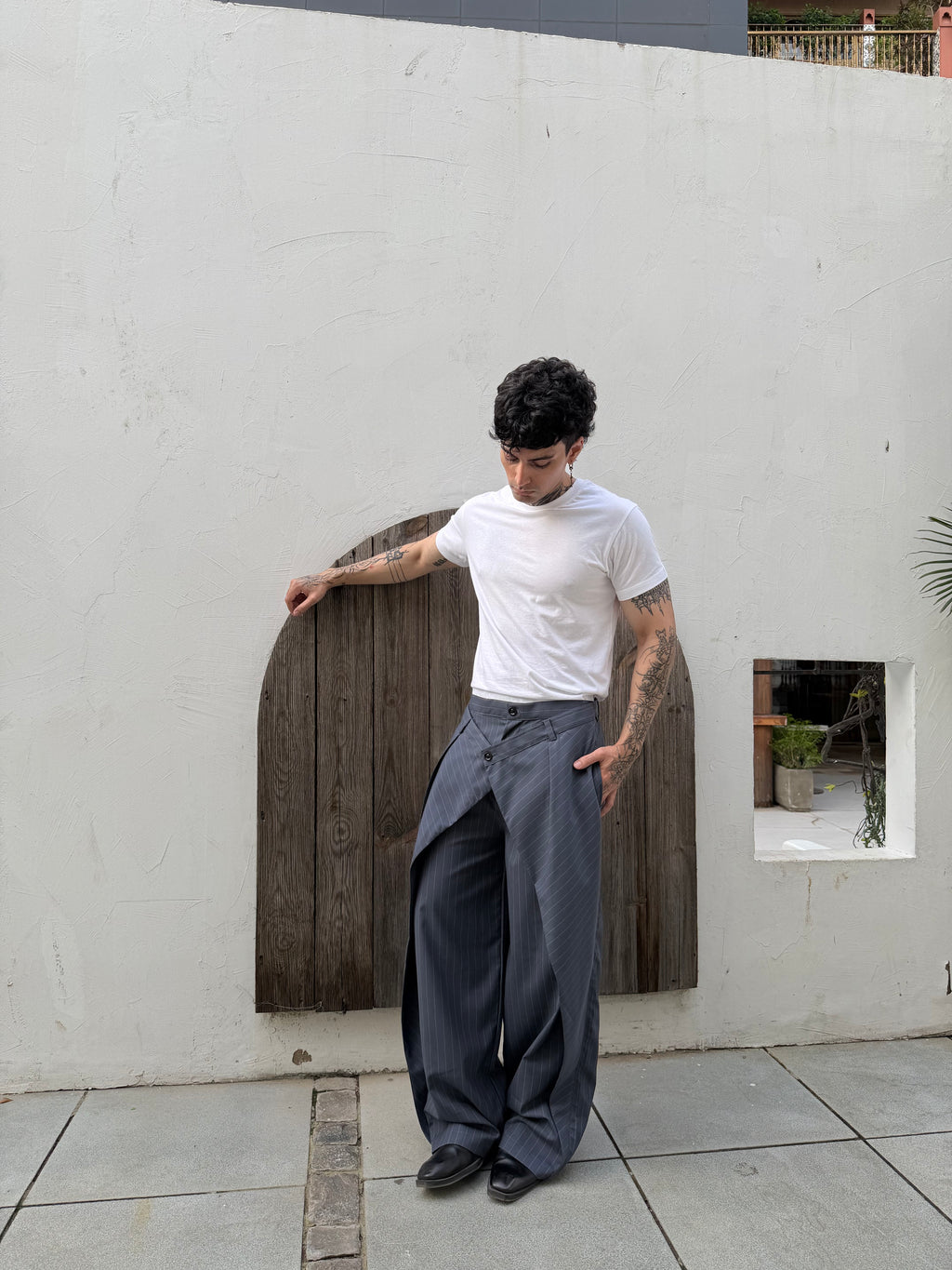 Forma Wrap Grey Trousers