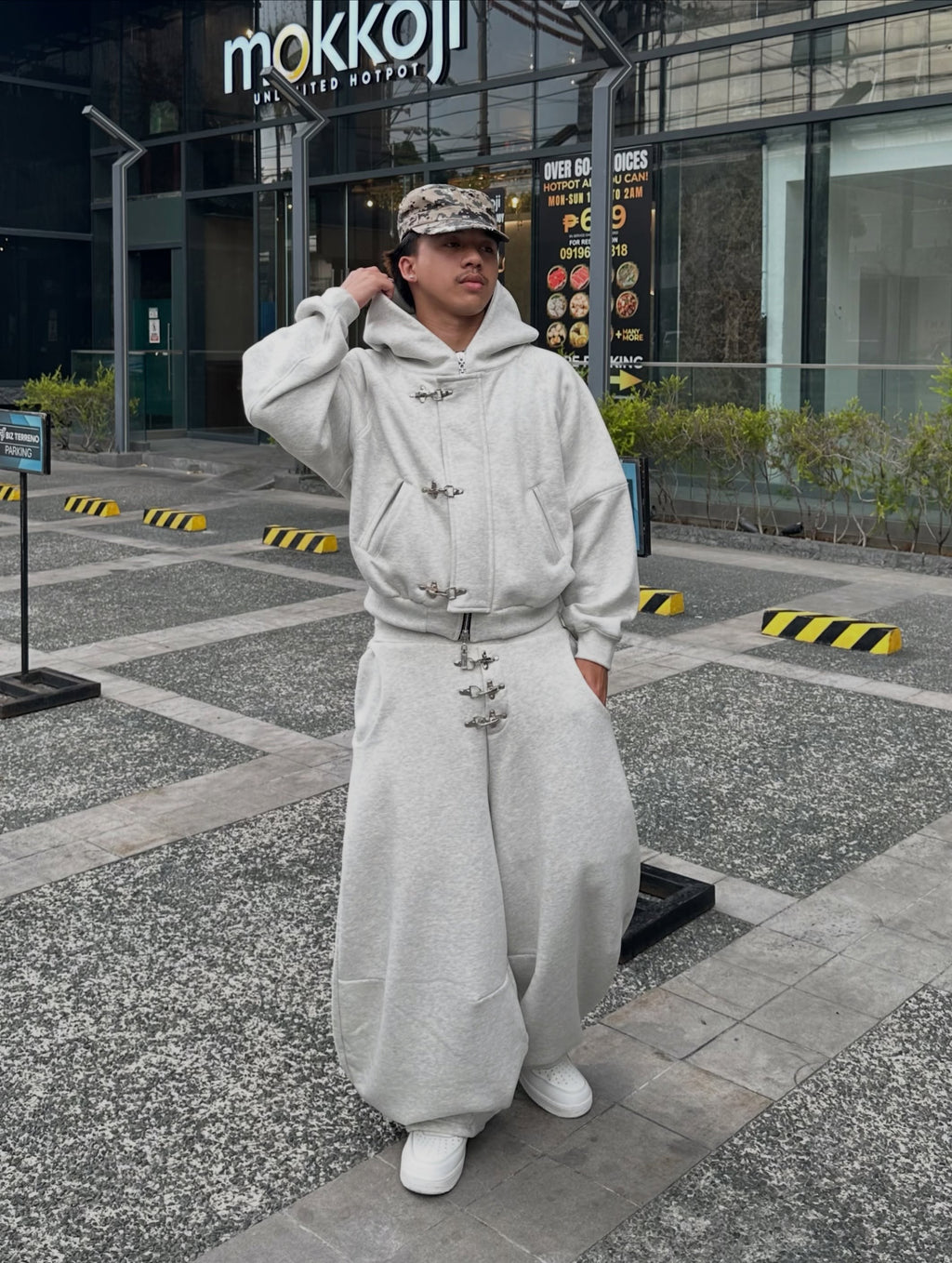 Grey Matter Clasp Hoodie