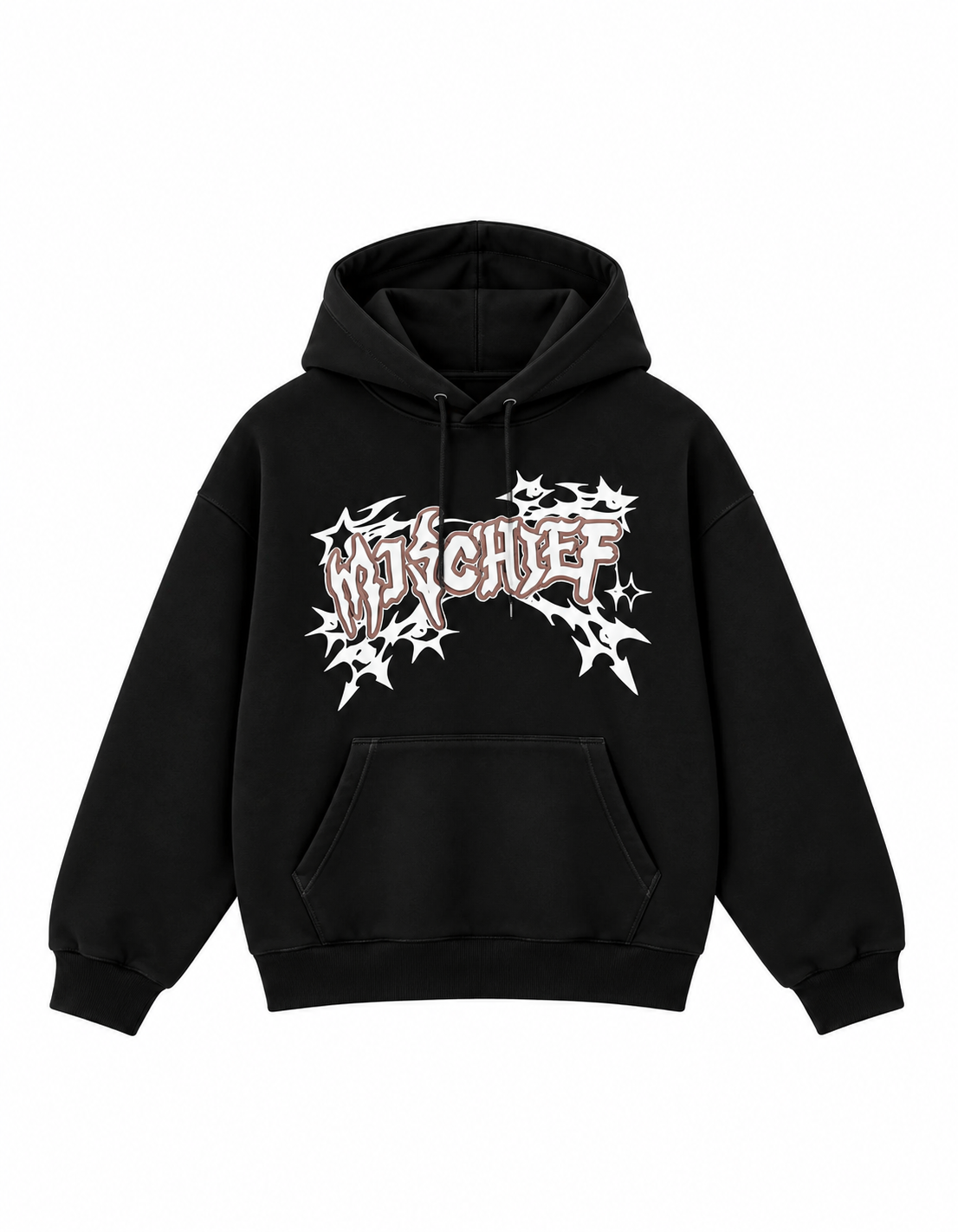 Mischief Oversized Hoodie - Black