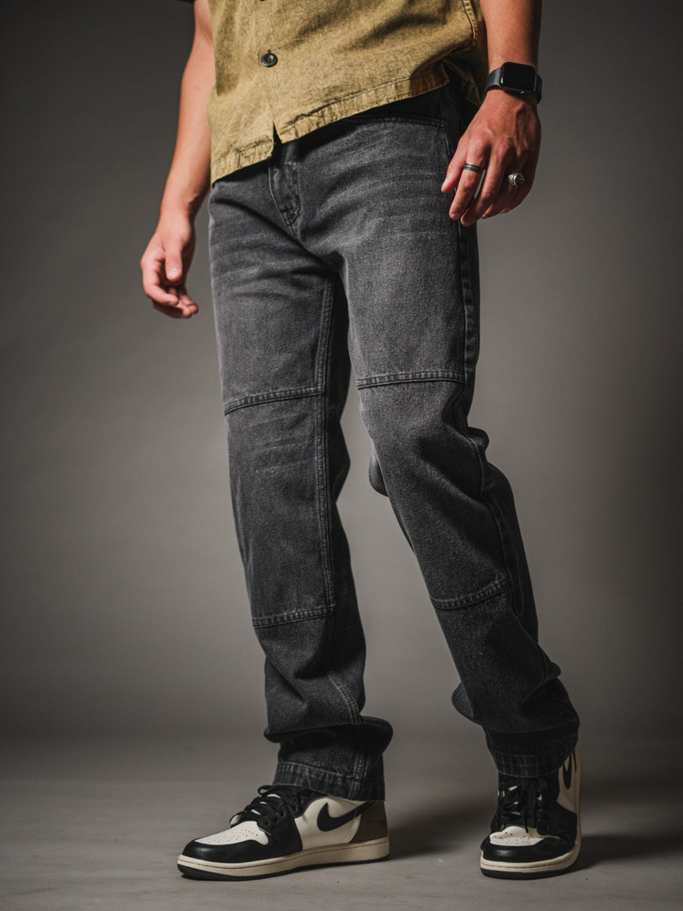 Knee Panel Detail Denim