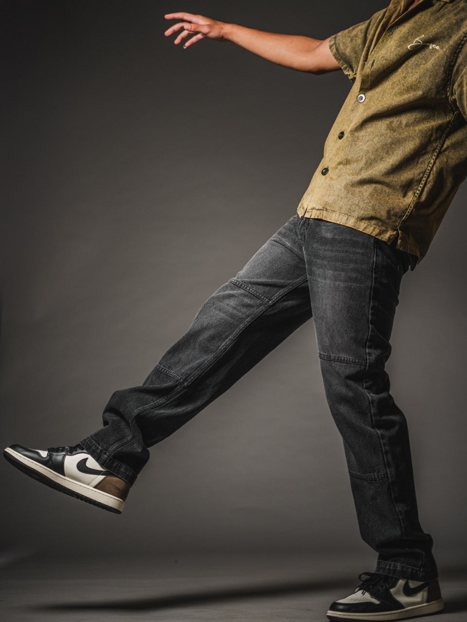 Knee Panel Detail Denim