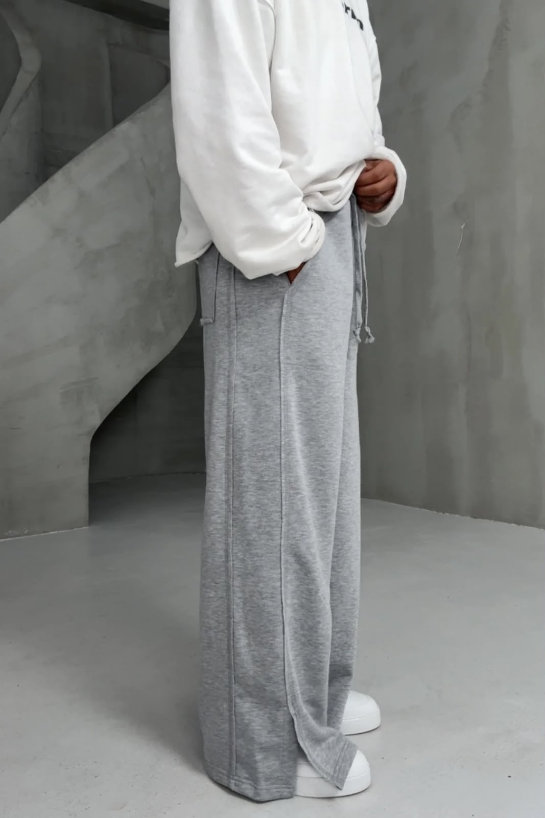 Grey Slit Lower
