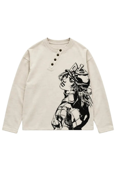 Joestar Shadow Henley Tee